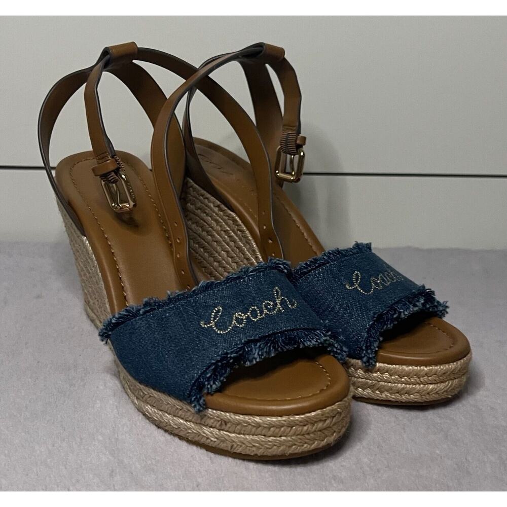 Coach Kelley Demin Wedge FG3462 (US Women's 7.5 & EU 38)